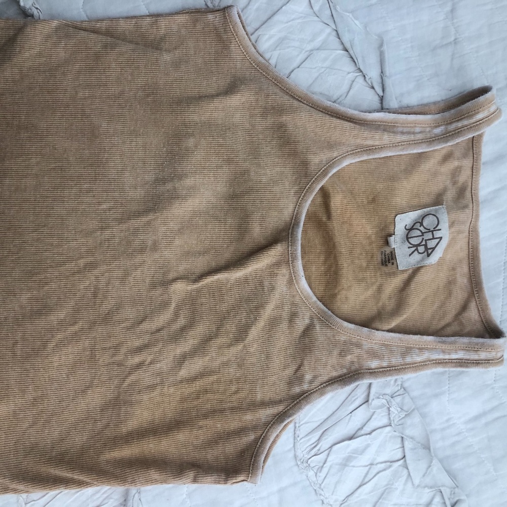 Chaser light yellow muscle tee